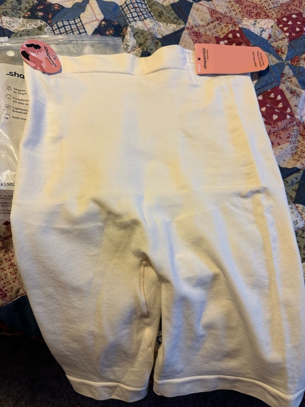 Shapermint High-Waisted Shaper Shorts - Beige - Picture 2 of 3